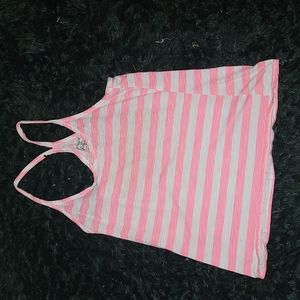 Pink striped stringer tank